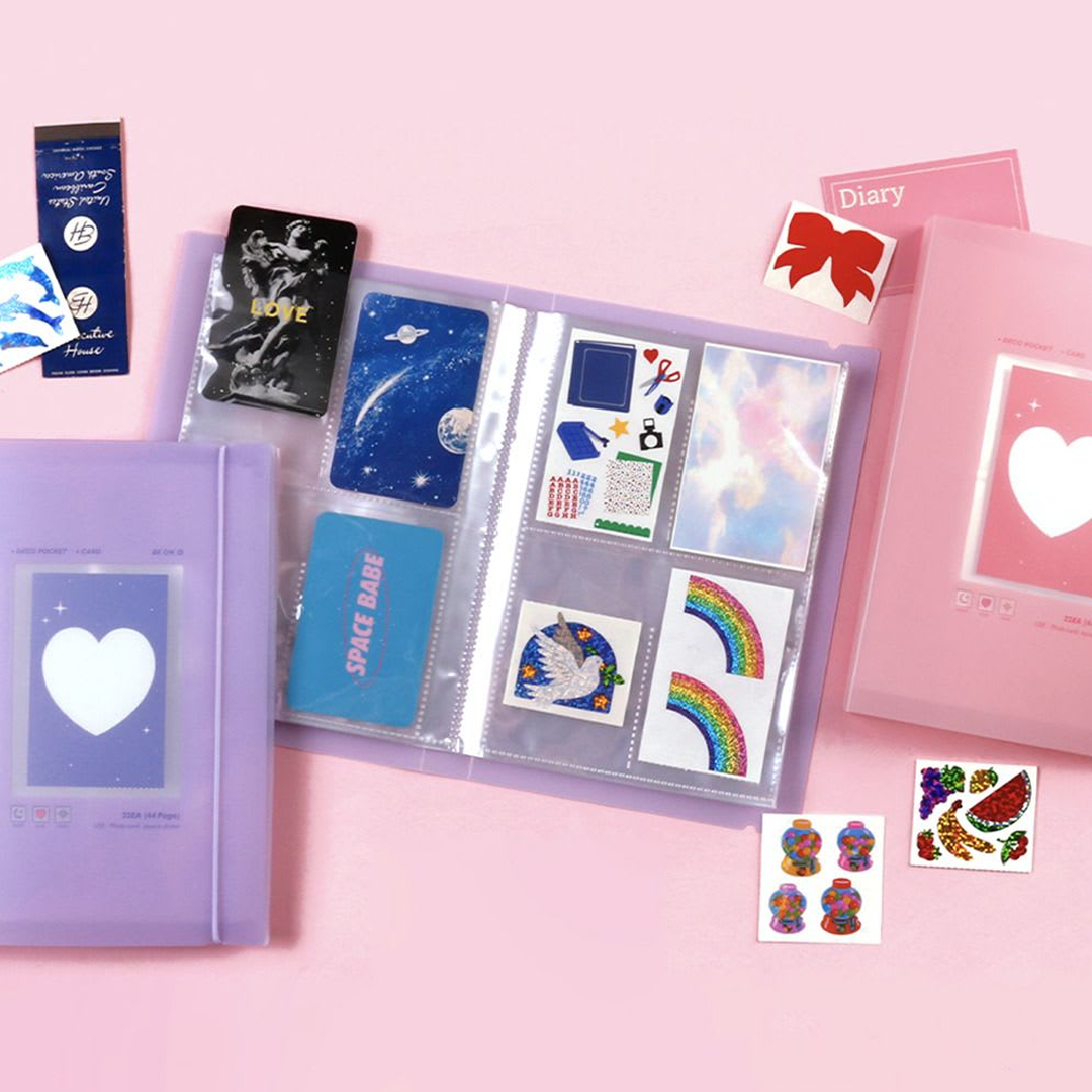 Photocards Album "Deco Pocket" - Pink